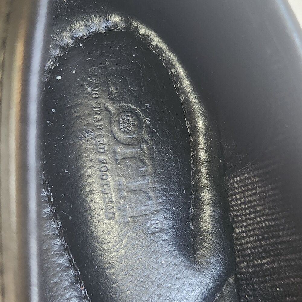 Born Womens Black Leather Slip On Penny Loafers Shoes Size 8 M F75103 - Picture 5 of 9